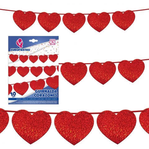 Guirnalda Corazones 1u. Guirnalda Corazones 1u.
