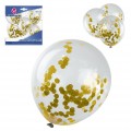 Globos flor blanca y azul 24u.