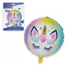 Polyamide balloon Unicorn 45cm