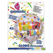 Polyamide balloon "Feliz cumpleaños" 45cm