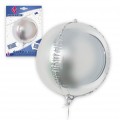 Globos flor blanca y azul 24u.