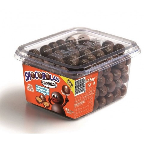 Shocobolas chocolate con leche Tarro 160u. Shocobolas chocolate con leche Tarro 160u.