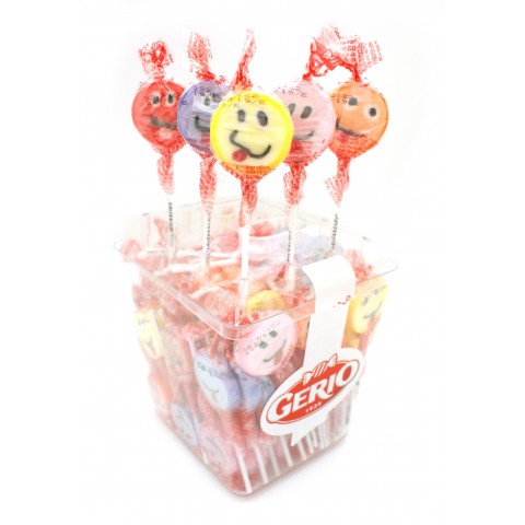Kojak Fiesta sabor cereza relleno de chicle estuche 100 unidades. Kojak Fiesta sabor cereza relleno de chicle estuche 100 unidades.
