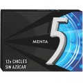 Chicle Five Menta 10 paquetes de 12 láminas.