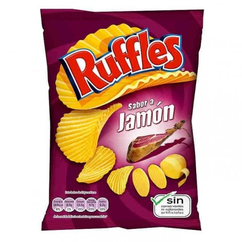 Ruffles ham flavored 45gr. Ruffles ham flavored 45gr.