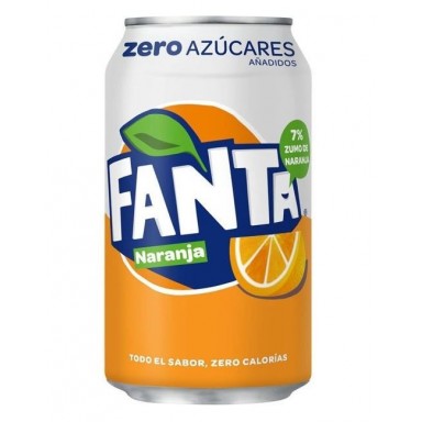 Orange Fanta Zero 33cl pack 8u.