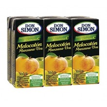 Zumo Don Simon Melocotón 200ml pack 6 unidades