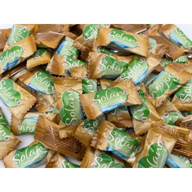 Caramelo solano sabor nata menta bolsa 300 unidades