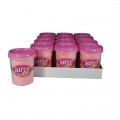 Strawberry flavor cotton candy small cube
