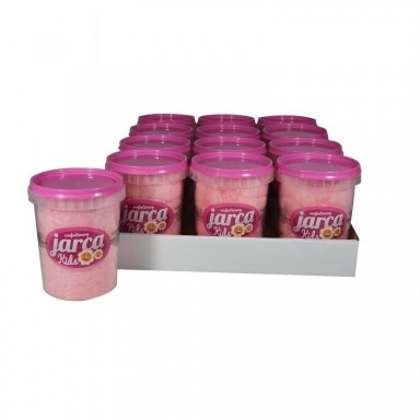 Strawberry flavor cotton candy small cube