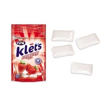 Chicles Klet's sin azúcar bolsita sabor menta 39 gramos.