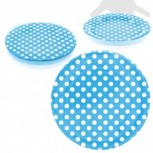 Big Blue with polka plates...