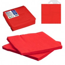 Smooth Red Napkins 12u.