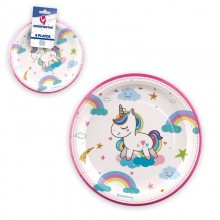 Platos Pequeños Unicornios 8u.