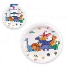 Kleine Dinosaurier-Platten 8u.
