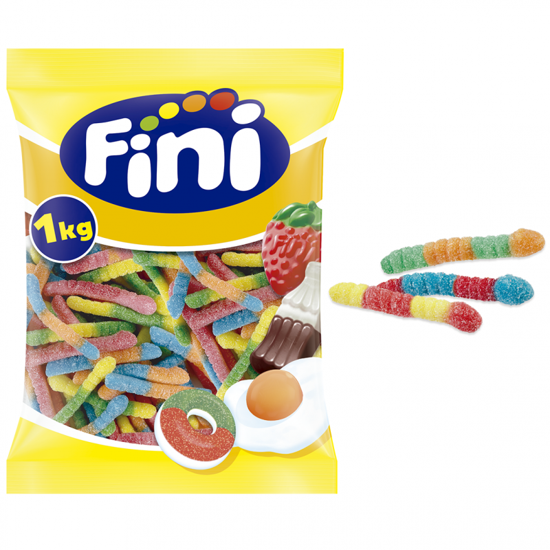 Chuches envueltas Mini Gusanos Pica 50 Bolsas